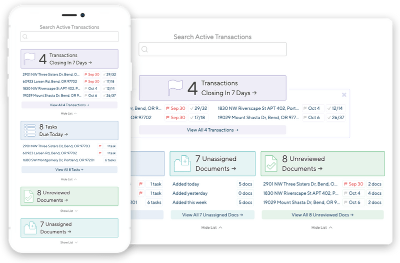 Paperless Pipeline app screenshots, desktop computer and phone