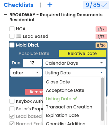 set critial dues dates automatically